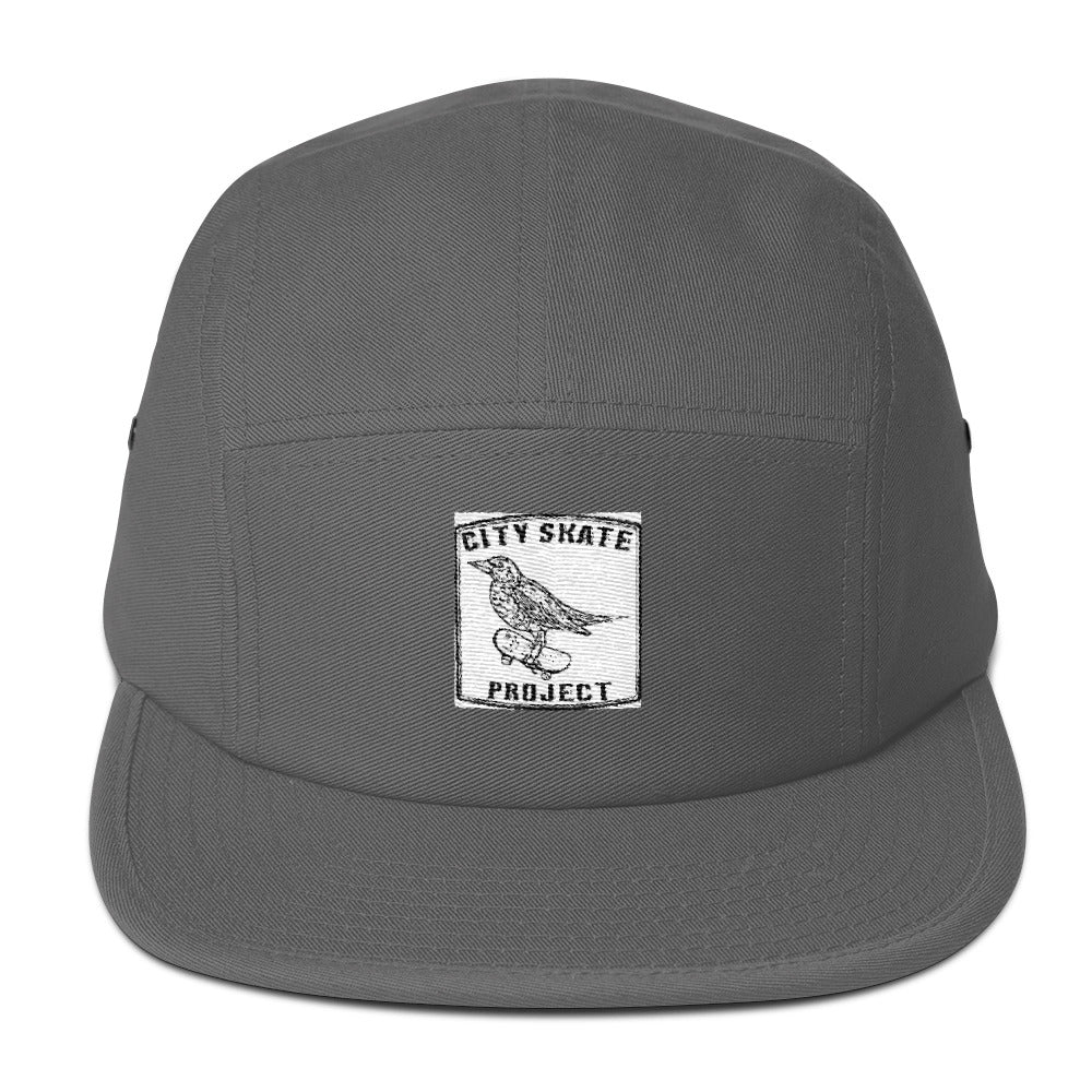 Strange bird Embroidered logo Five Panel Cap