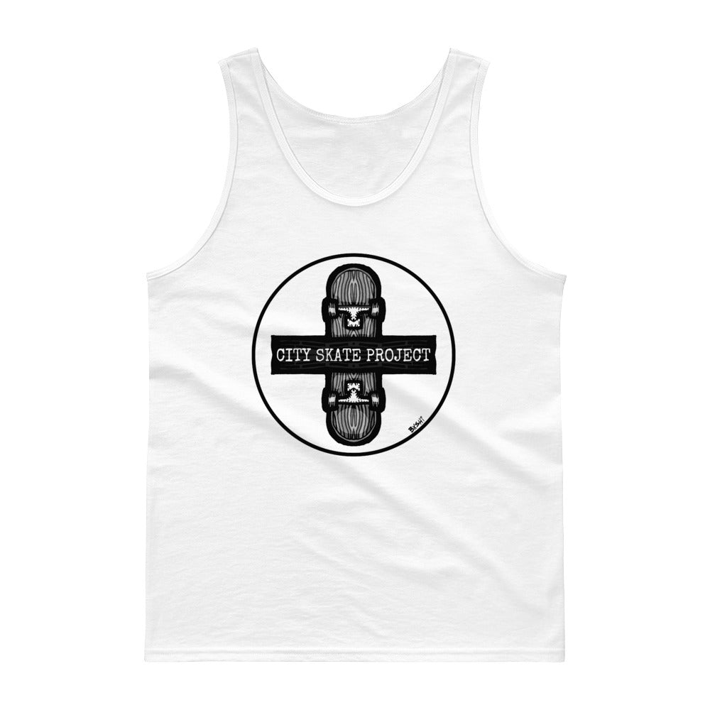City Skate Project x BxShi Single Woody one color Skateboarding Tank top