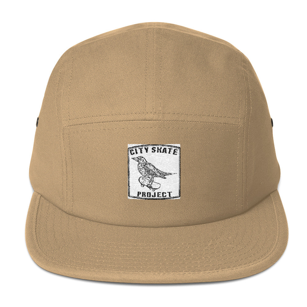 Strange bird Embroidered logo Five Panel Cap