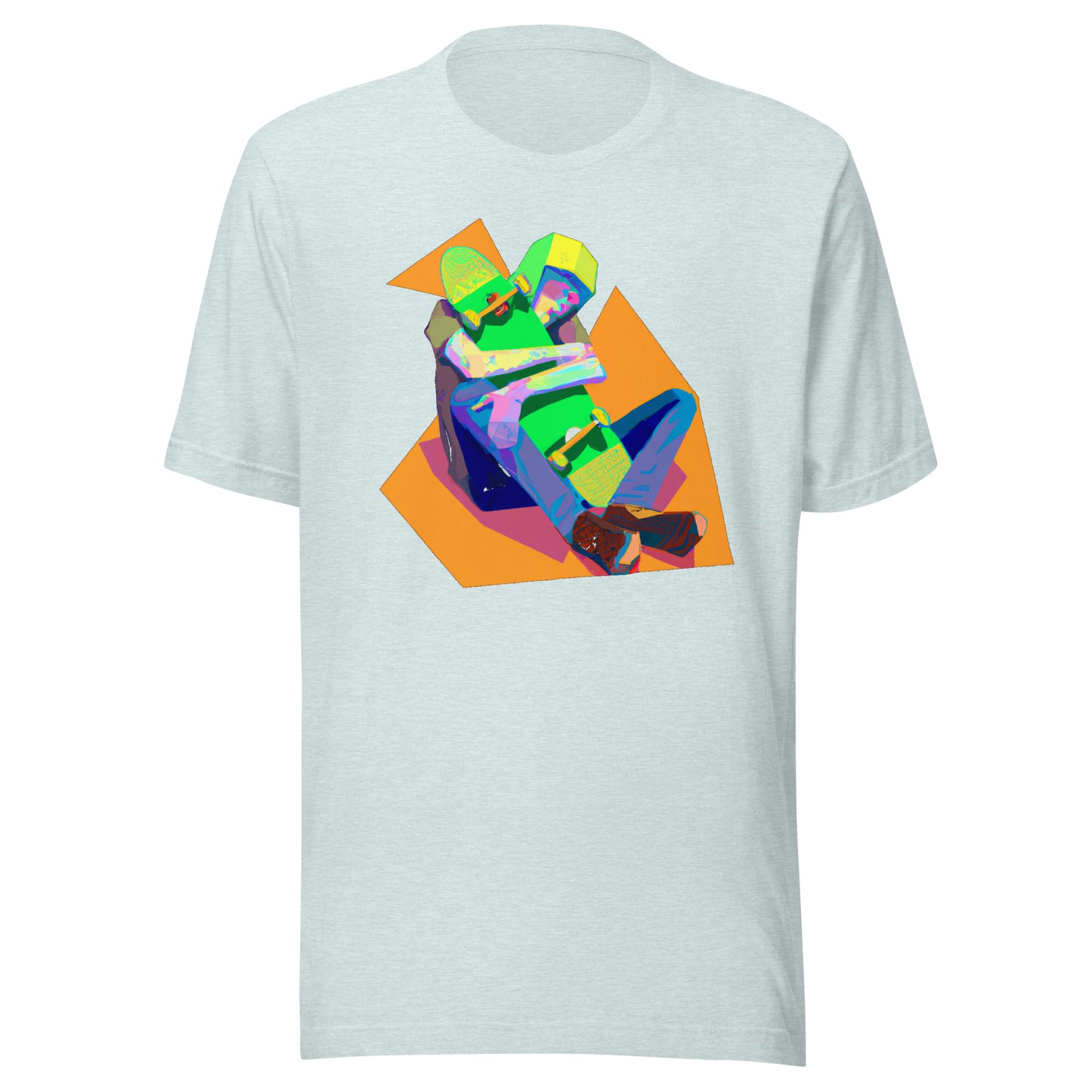 City Skate Project "love this board series" Unisex t-shirt Cubism 2