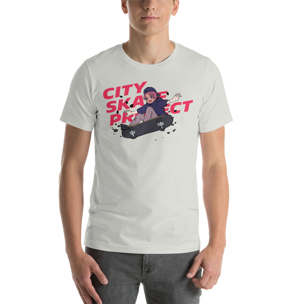 City Skate Project Anime full color Short-Sleeve Unisex T-Shirt