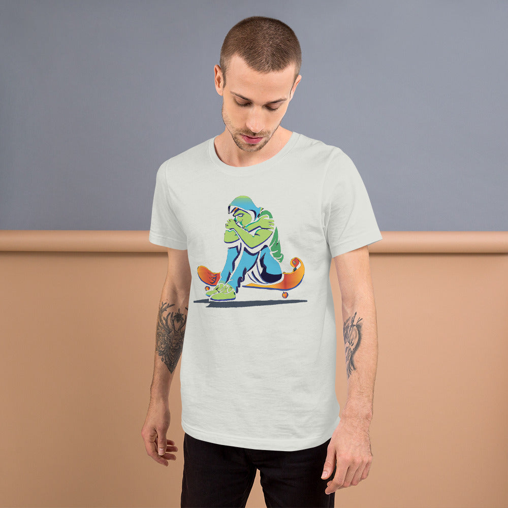 City Skate Project "love this board series" Unisex t-shirt. 4