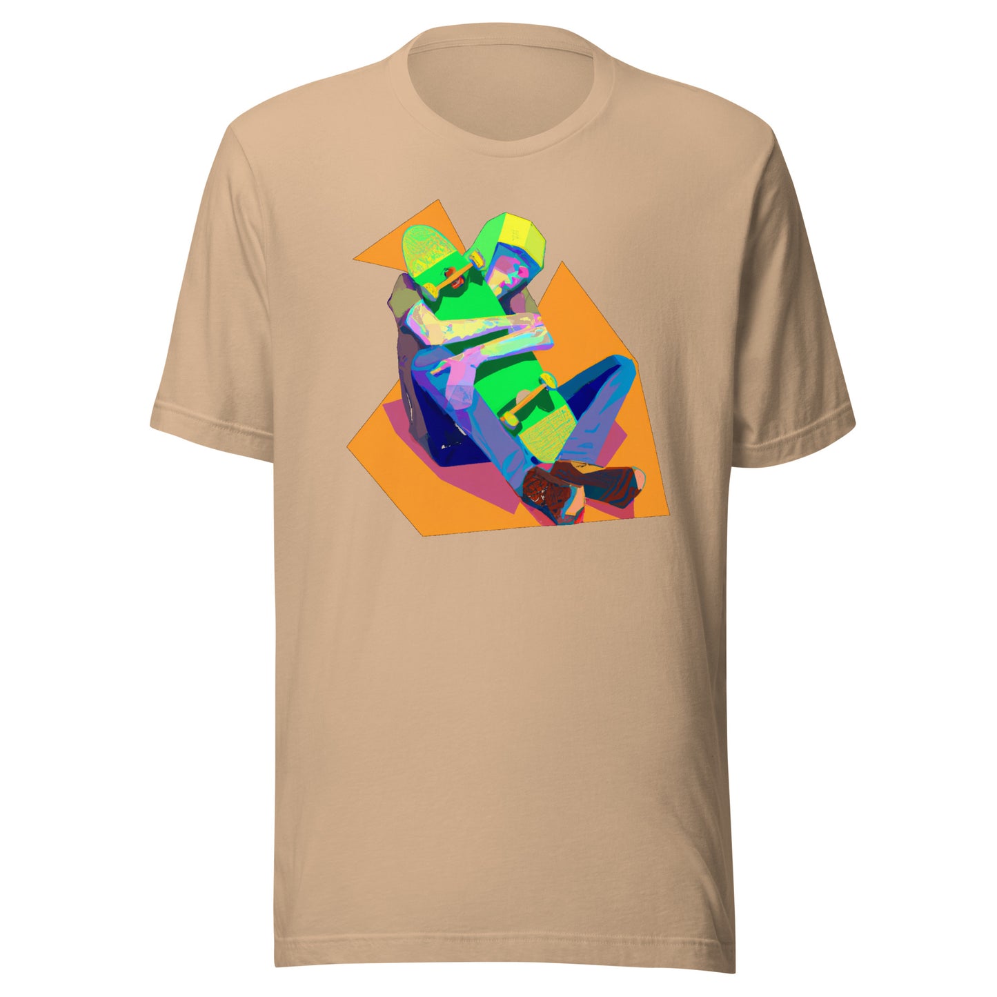 City Skate Project "love this board series" Unisex t-shirt Cubism 2