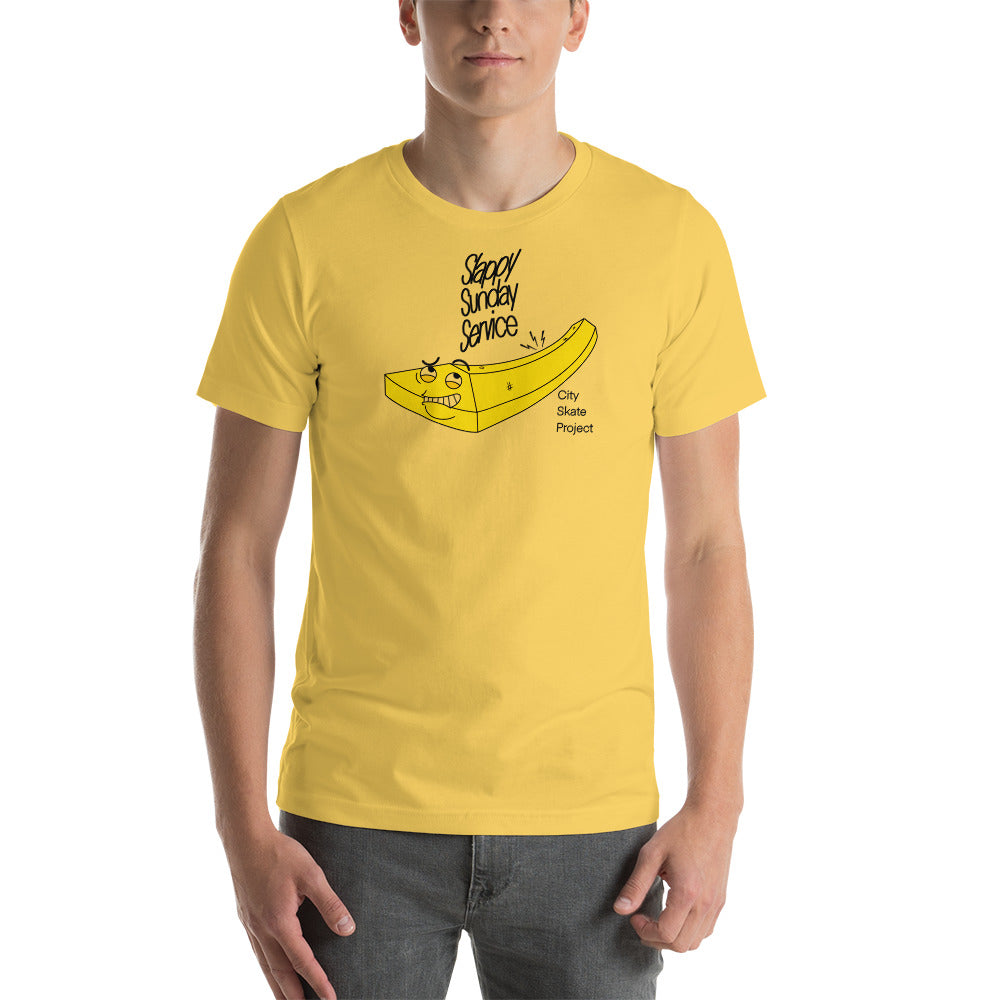 Slappy Sundays Session Yellow Curb Short-Sleeve Unisex T-Shirt