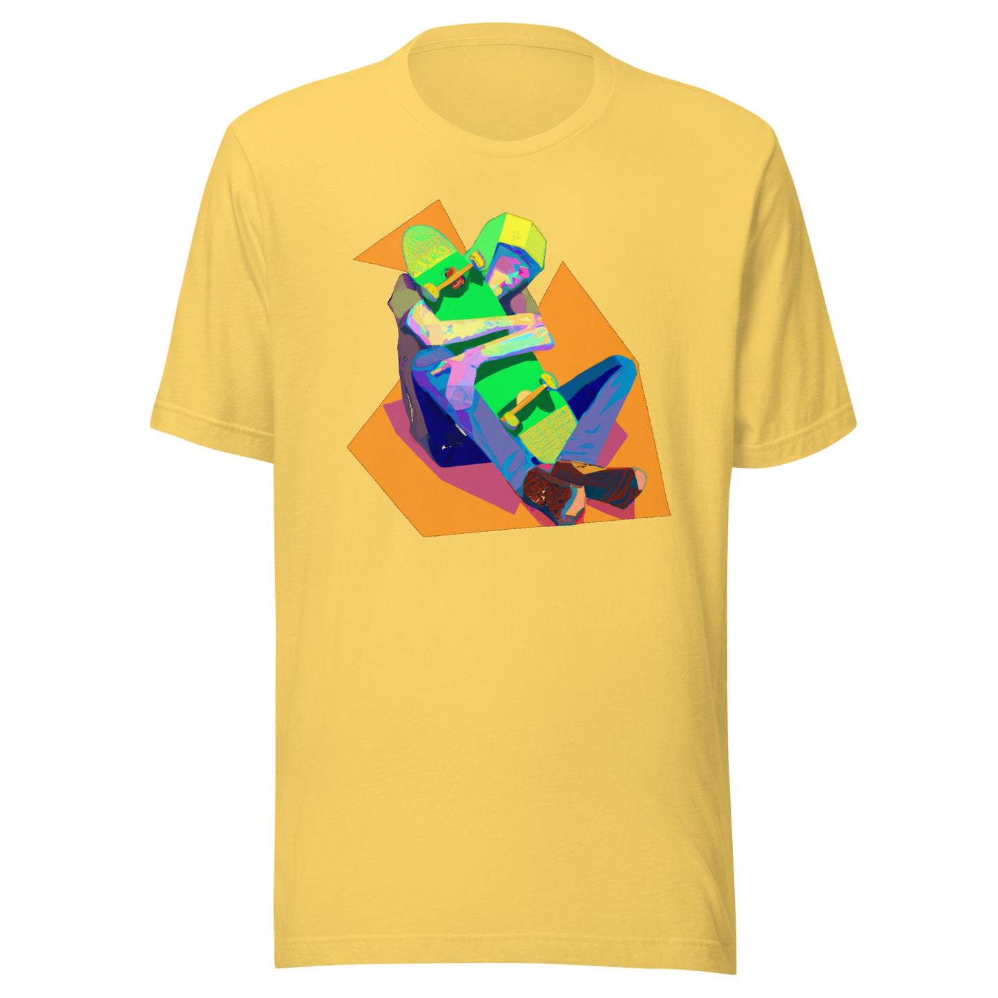 City Skate Project "love this board series" Unisex t-shirt Cubism 2